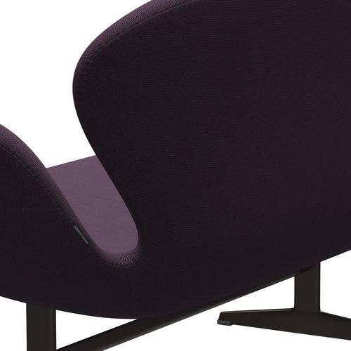 [product_category]-Fritz Hansen Swan Sofa 2 Seater, Brown Bronze/Capture Violet Dark-Fritz Hansen-3321-CP7001-BBBASE-FRI-5