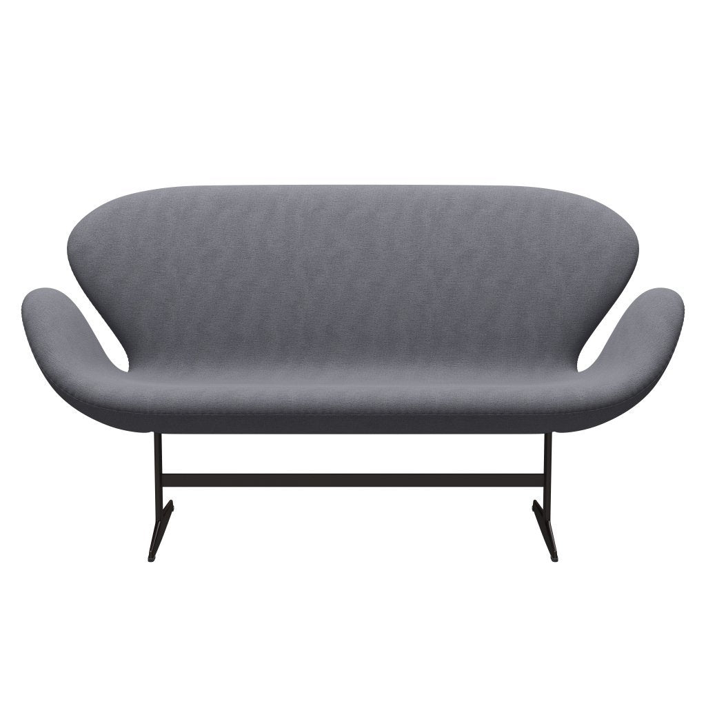 Fritz Hansen Swan Sofa 2 Seater, hnědý bronz/Christianshavn světle šedá