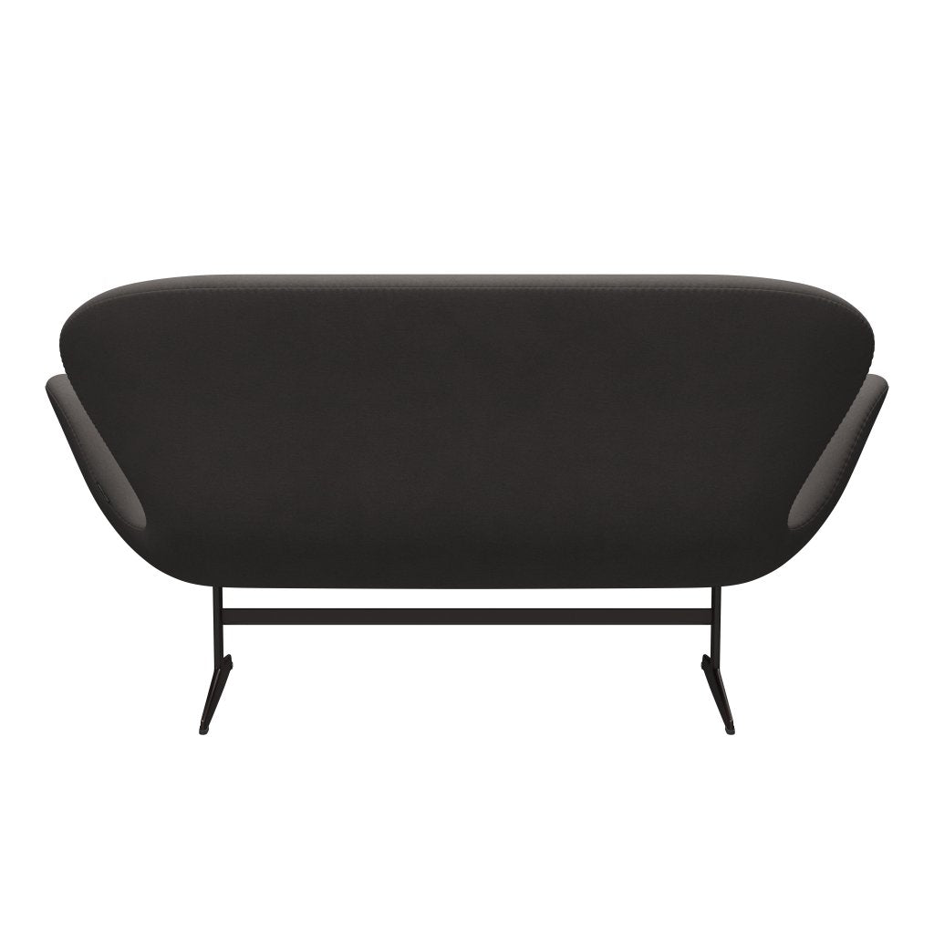 Fritz Hansen Swan Sofa 2 Seater, Brown Bronz/Comfort Dark Grey (60008)