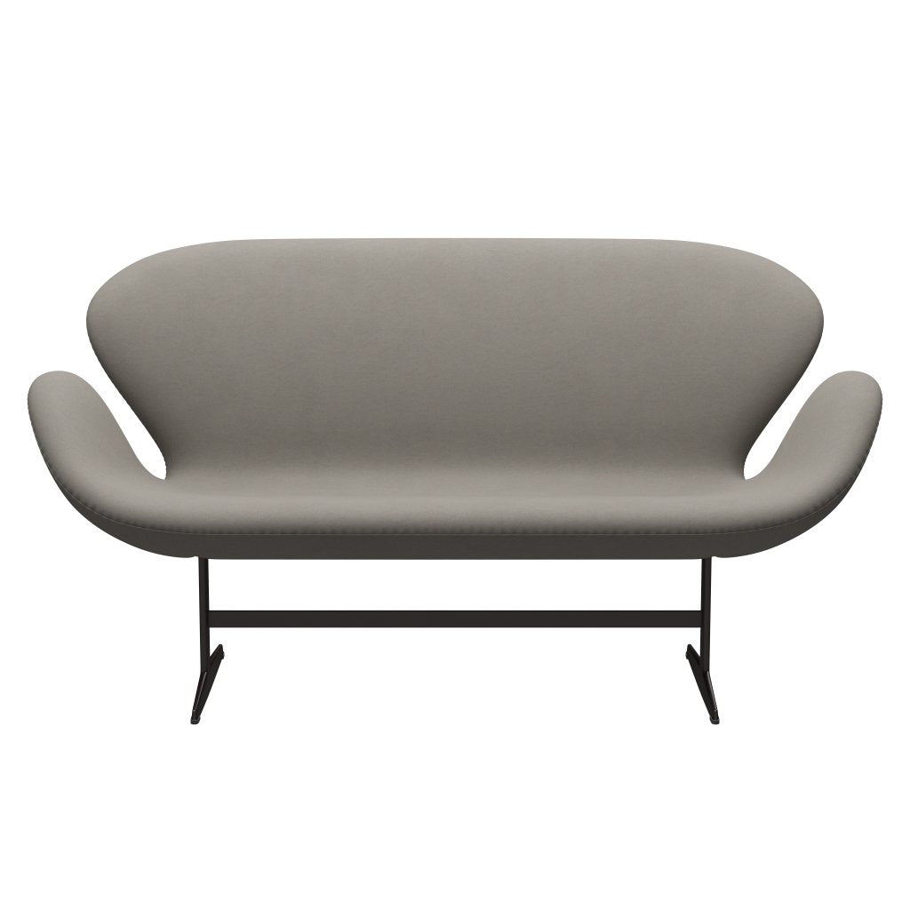 Fritz Hansen Swan Sofa 2 Seater, Brown Bronze/Comfort Grey (60003)