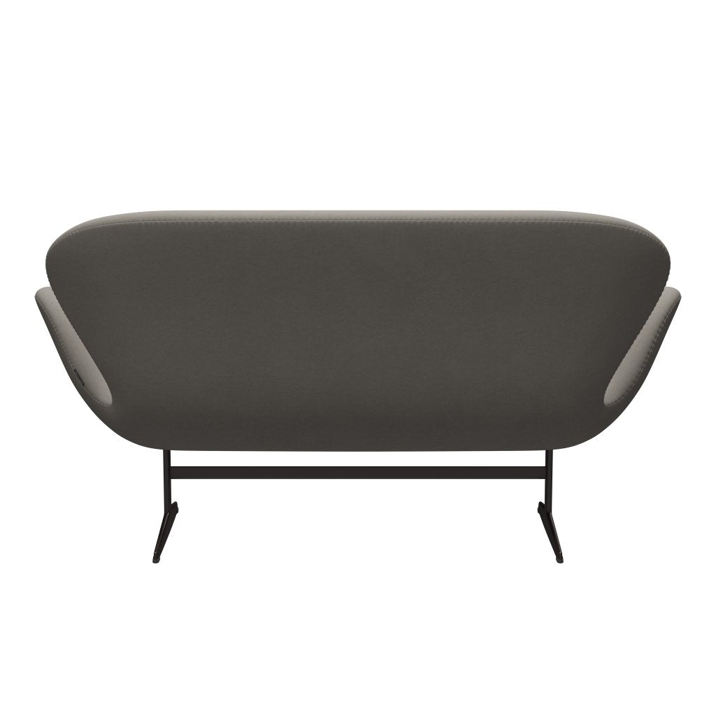 Fritz Hansen Swan Sofa 2 Seater, Brown Bronze/Comfort Grey (60003)