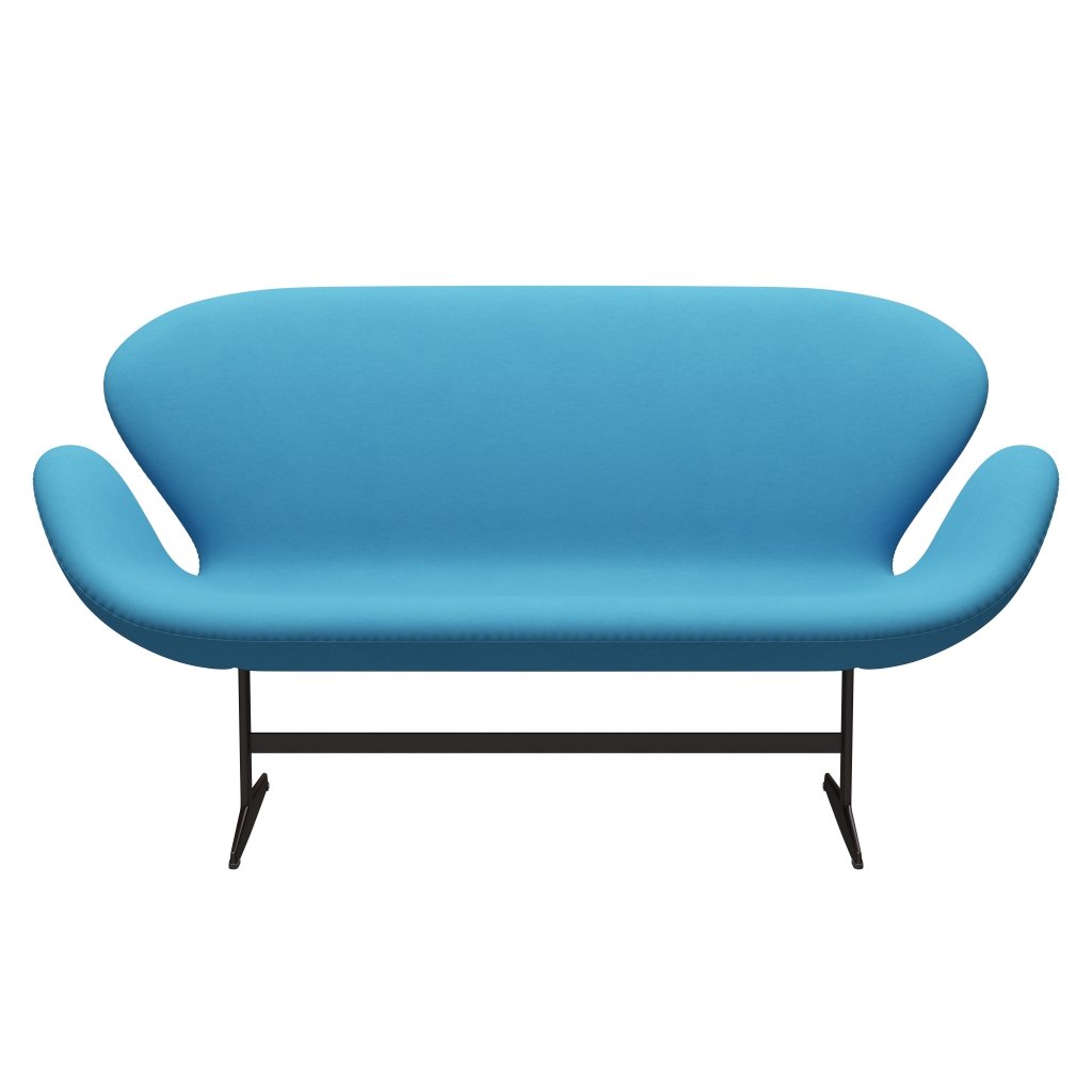 Fritz Hansen Swan Sofa 2 Seater, Brown Bronze/Comfort Light Blue (66010)