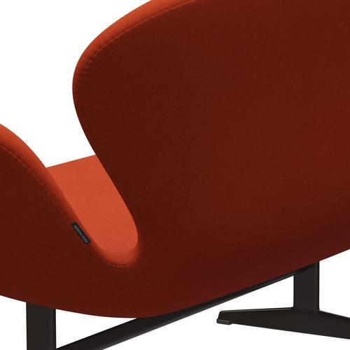 Fritz Hansen Swan Sofa 2 Seater, Brown Bronze/Comfort Rust Red (09055)