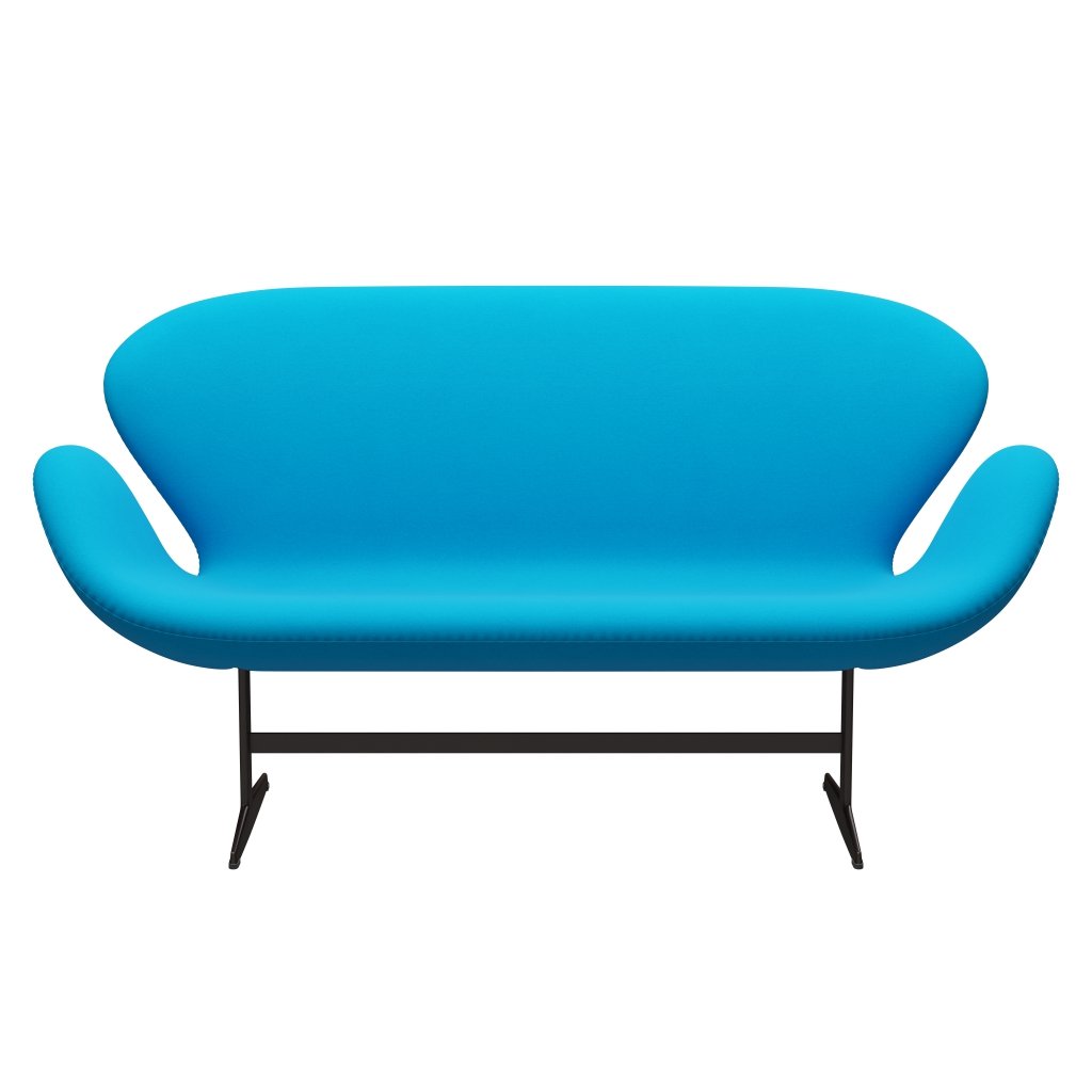 Fritz Hansen Swan Sofa 2 Seater, Brown Bronz/Comfort Turquoise (67001)