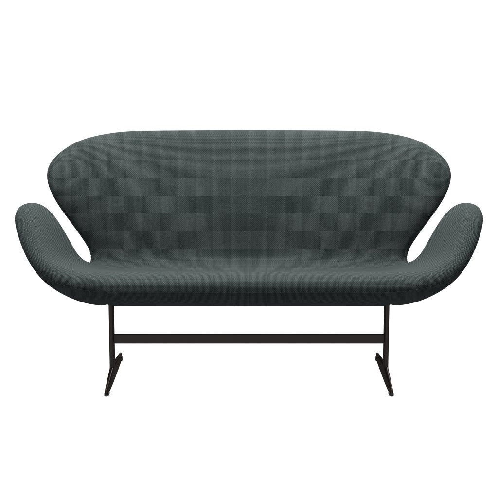 Fritz Hansen Swan Sofa 2 Seater, hnědý bronz/Diablo Steel Grey