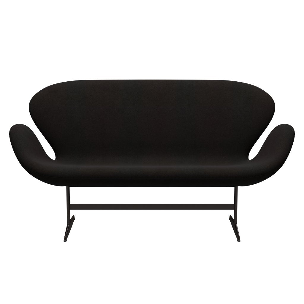 Fritz Hansen Swan Sofa 2 Seater, Brown Bronze/Divina tmavě hnědá (384)