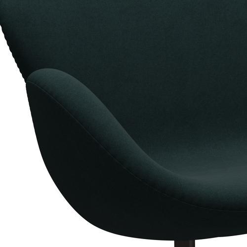 Fritz Hansen Swan Sofa 2 Seater, Brown Bronze/Divina Dark Green (886)