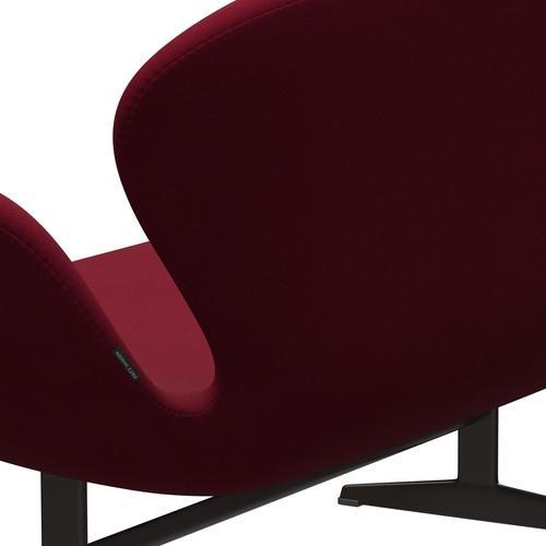 [product_category]-Fritz Hansen Swan Sofa 2 Seater, Brown Bronze/Divina Light Aubergine-Fritz Hansen-3321-DIV652-BBBASE-FRI-5