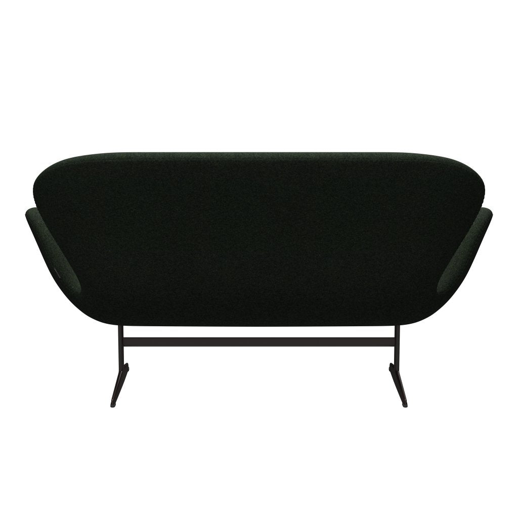 [product_category]-Fritz Hansen Swan Sofa 2 Seater, Brown Bronze/Divina Md Moss Green-Fritz Hansen-3321-DMD973-BBBASE-FRI-4