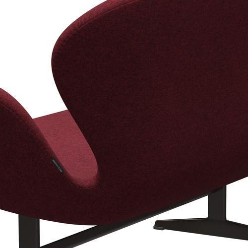 [product_category]-Fritz Hansen Swan Sofa 2 Seater, Brown Bronze/Divina Md Raspberry-Fritz Hansen-3321-DMD633-BBBASE-FRI-5