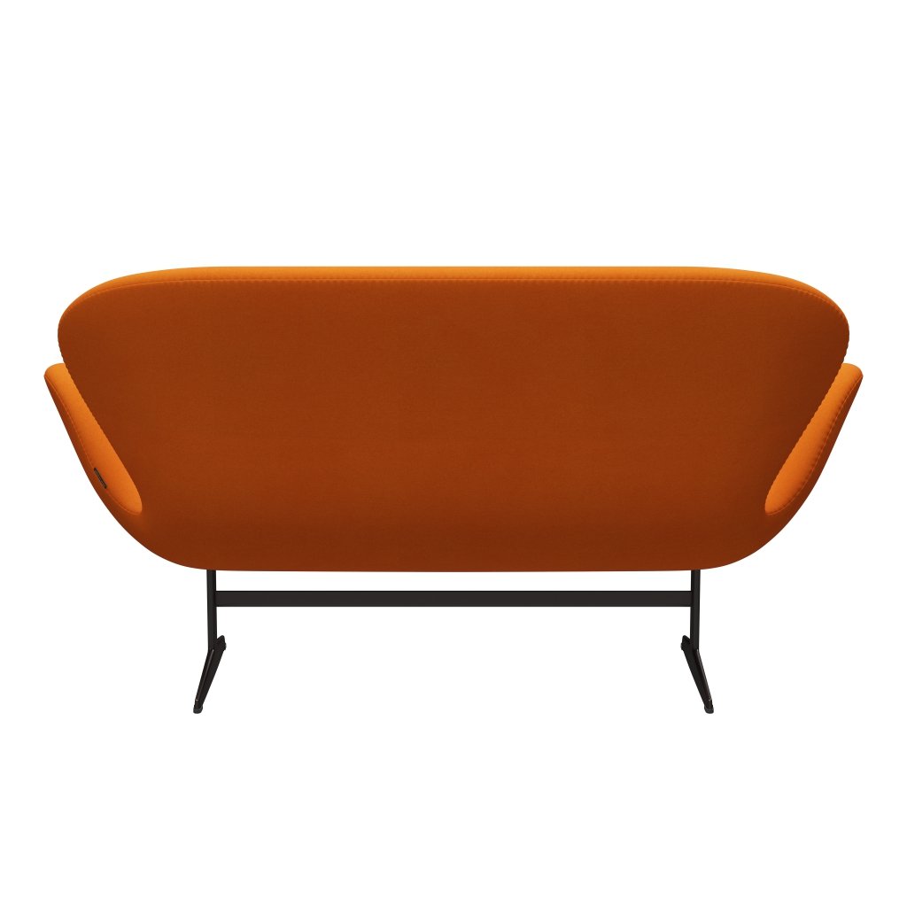 Fritz Hansen Swan Sofa 2 Seater, Brown Bronze/Divina Orange (444)