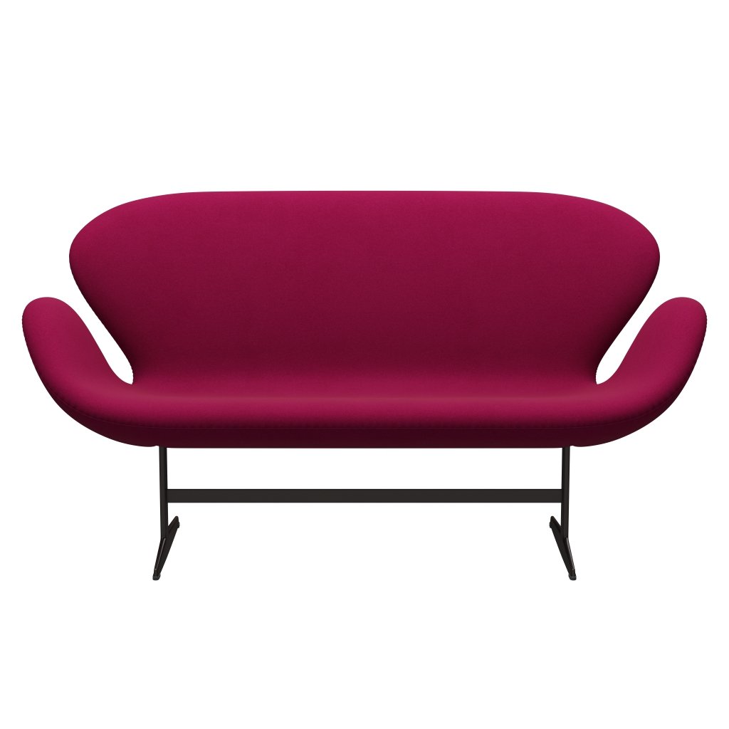 Fritz Hansen Swan Sofa 2 Seater, hnědý bronz/Divina Pink Dark