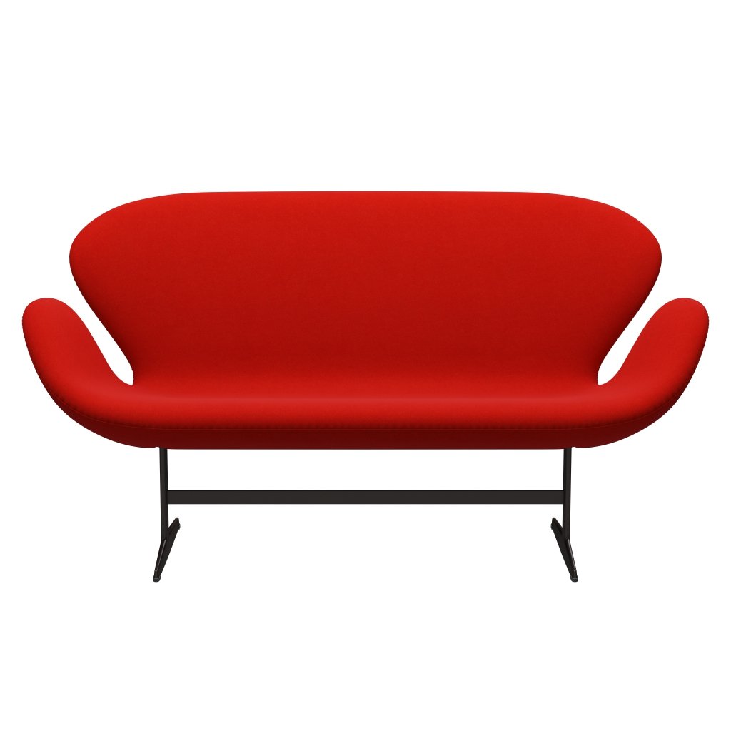 Fritz Hansen Swan Sofa 2 Seater, Brown Bronze/Divina Red (562)