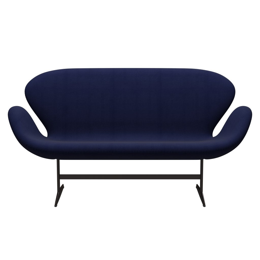 Fritz Hansen Swan Sofa 2 Seater, hnědý bronz/sláva tmavě modrá (66005)