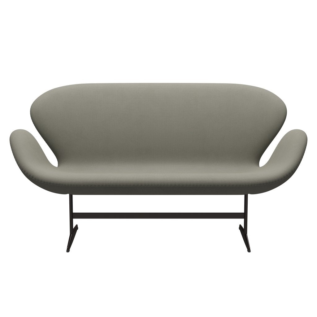 Fritz Hansen Swan Sofa 2 Seater, Brown Bronz/Fame Grey (61136)