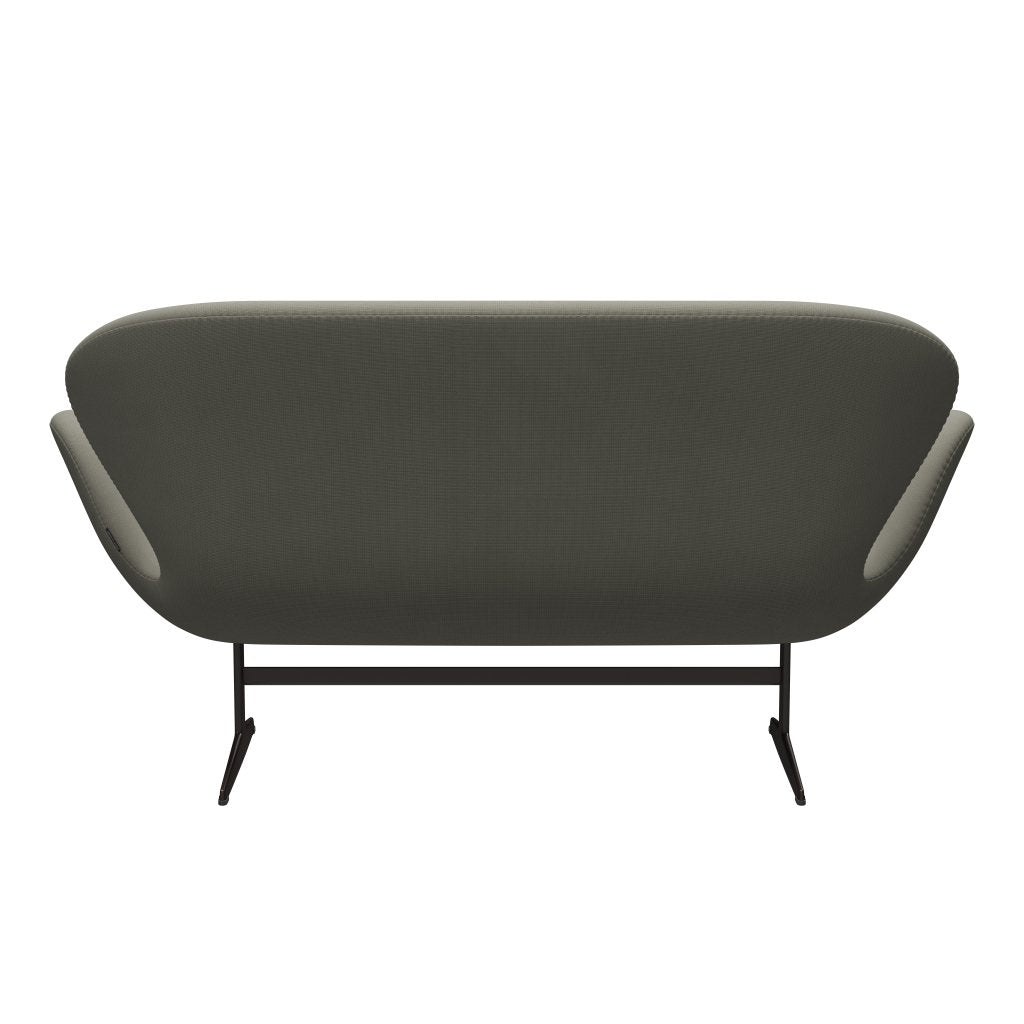 Fritz Hansen Swan Sofa 2 Seater, Brown Bronz/Fame Grey (61136)