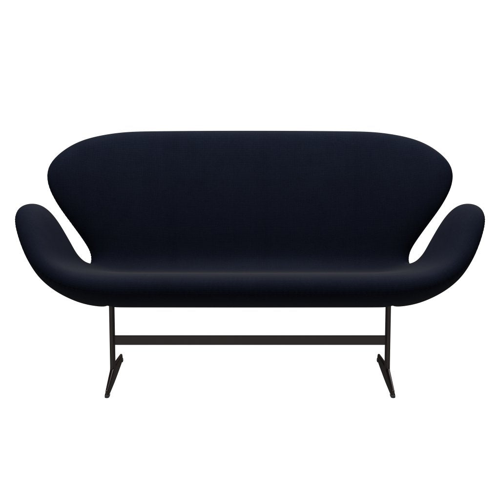 Fritz Hansen Swan Sofa 2 Seater, Brown Bronz/Fame Navy (66061)