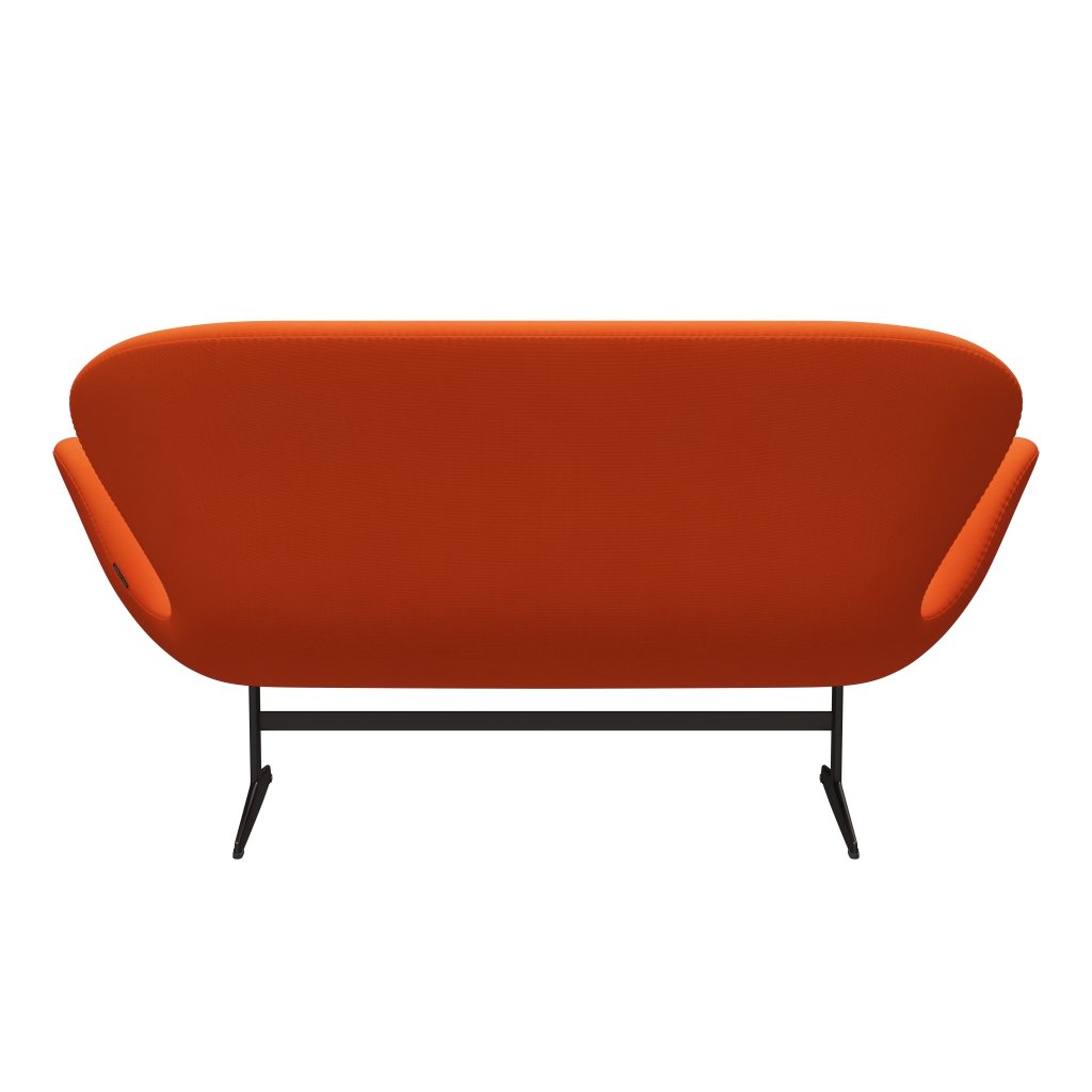 Fritz Hansen Swan Sofa 2 Seater, Brown Bronz/Fame Orange (63016)