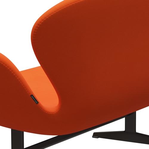 Fritz Hansen Swan Sofa 2 Seater, Brown Bronz/Fame Orange (63016)