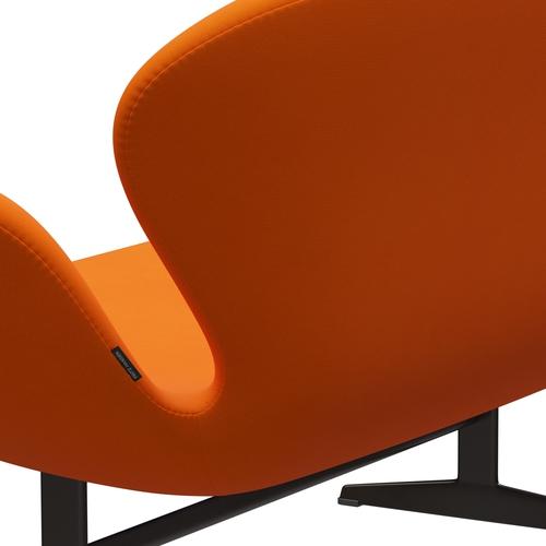 Fritz Hansen Swan Sofa 2 Seater, Brown Bronz/Fame Orange (63077)