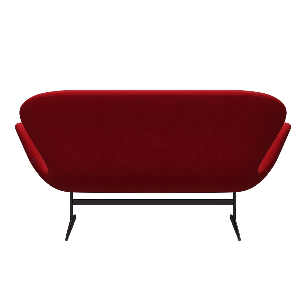 Fritz Hansen Swan Sofa 2 Seater, Brown Bronze/Fame Red (64089)