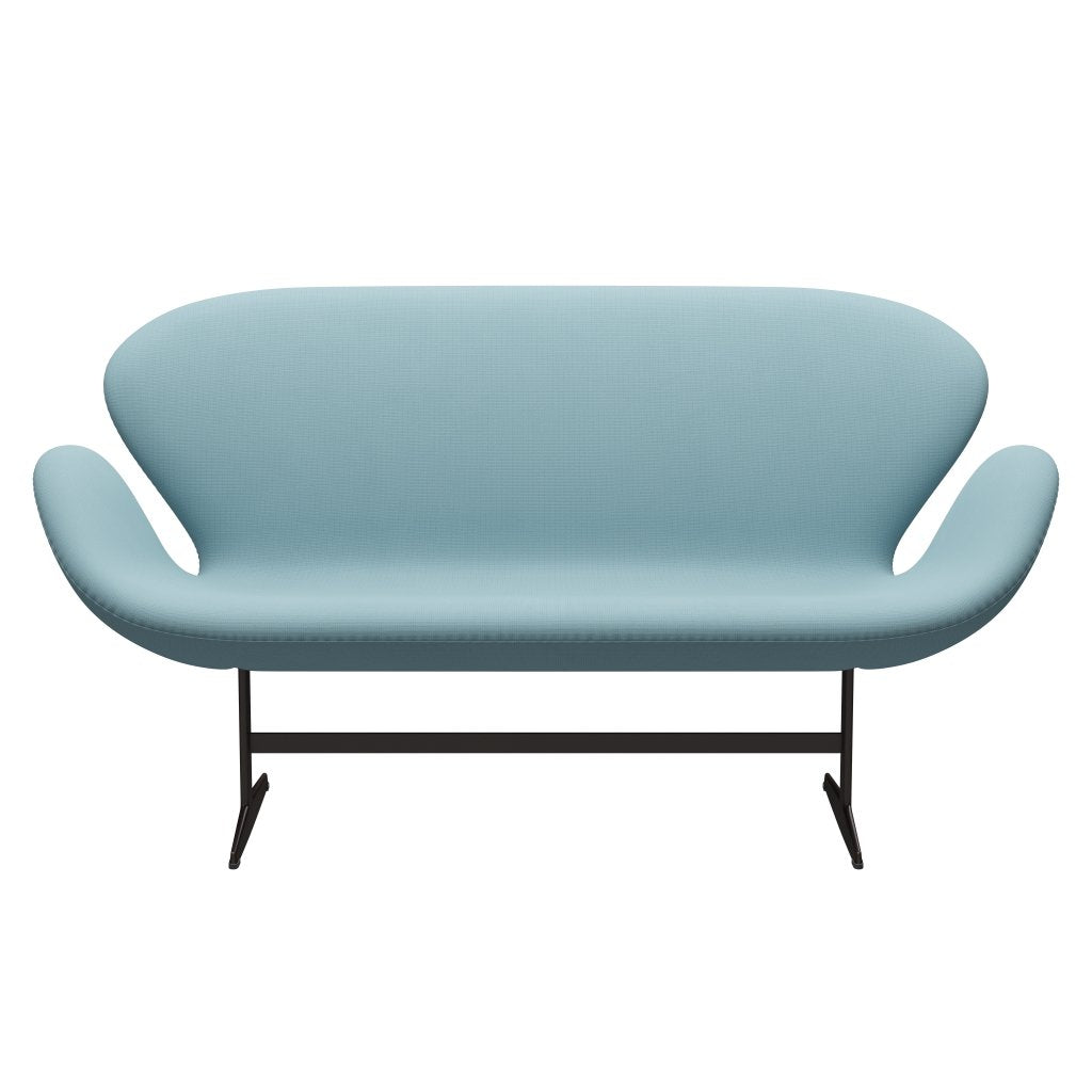 Fritz Hansen Swan Sofa 2 Seater, hnědý bronz/sláva tyrkysové světlo