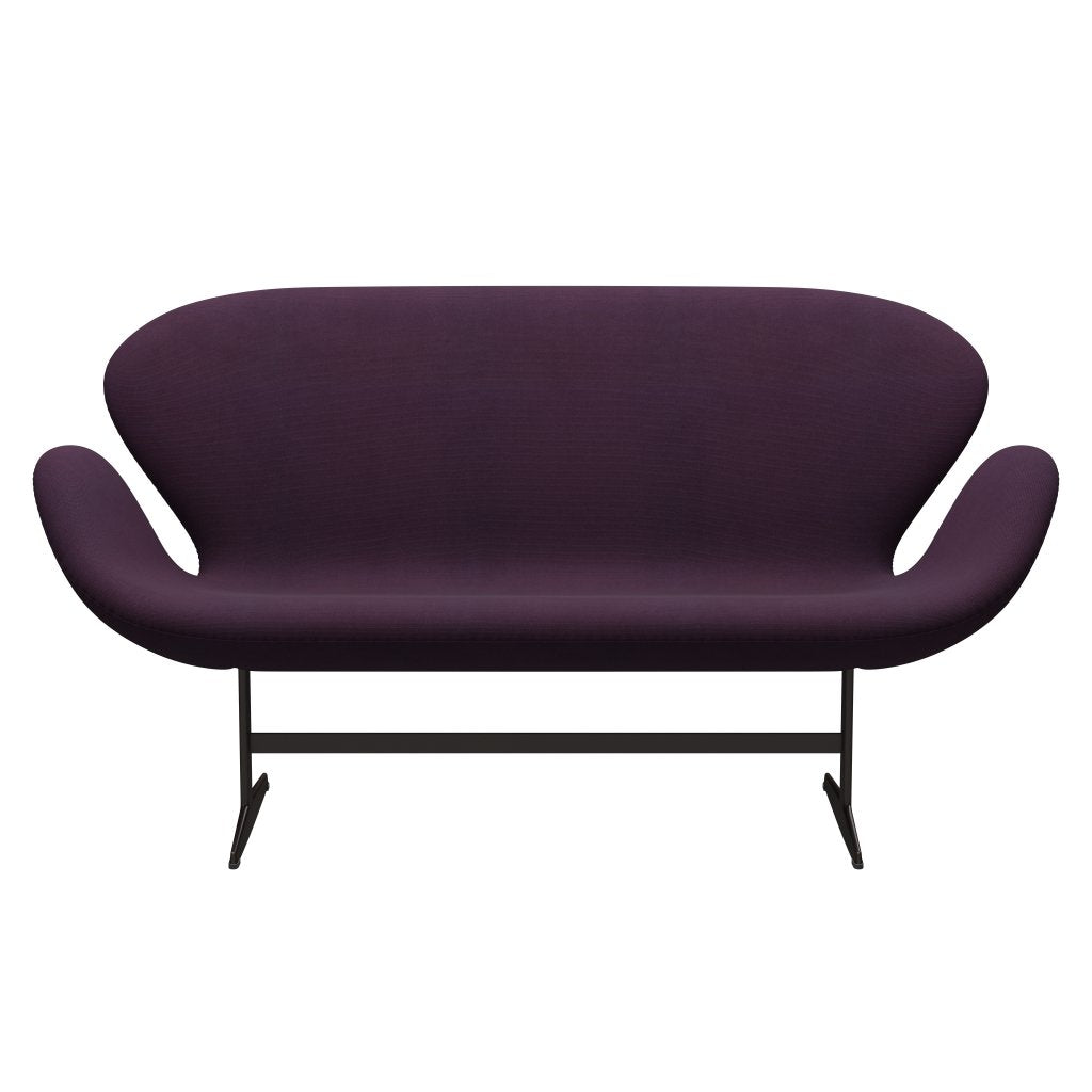 [product_category]-Fritz Hansen Swan Sofa 2 Seater, Brown Bronze/Steelcut Medium Violet-Fritz Hansen-3321-STI625-BBBASE-FRI-1