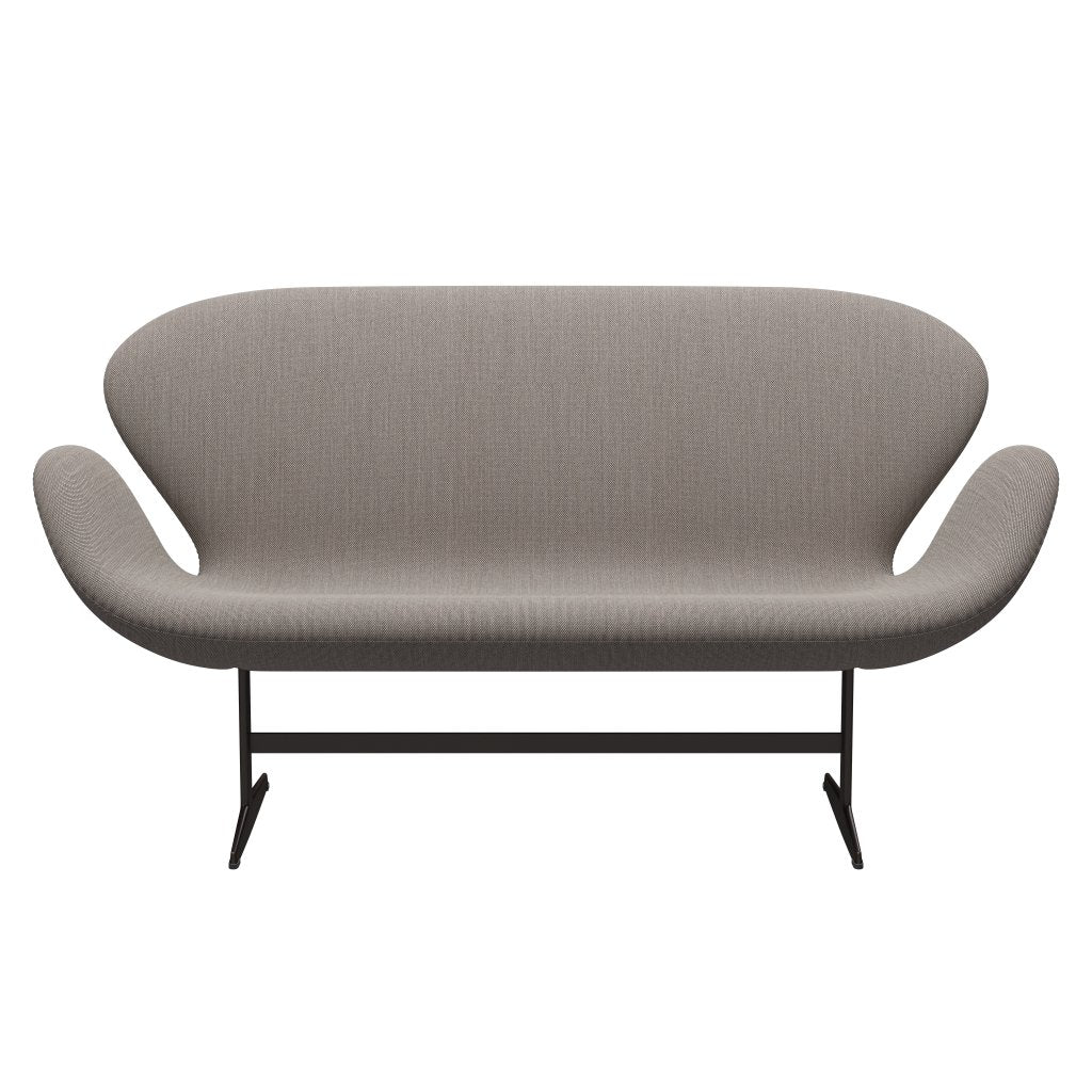 Fritz Hansen Swan Sofa 2 Seater, Brown Bronze/Steelcut Trio Pink/White/Black