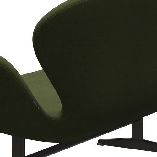 [product_category]-Fritz Hansen Swan Sofa 2 Seater, Brown Bronze/Tonus Military Green-Fritz Hansen-3321-TON131-BBBASE-FRI-5