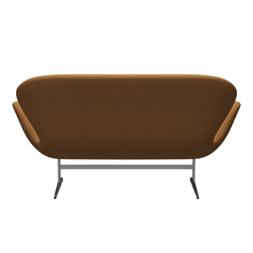 Fritz Hansen Swan Sofa 2 Seater, satén kartáčovaný hliník/pohodlí béžová (09084)