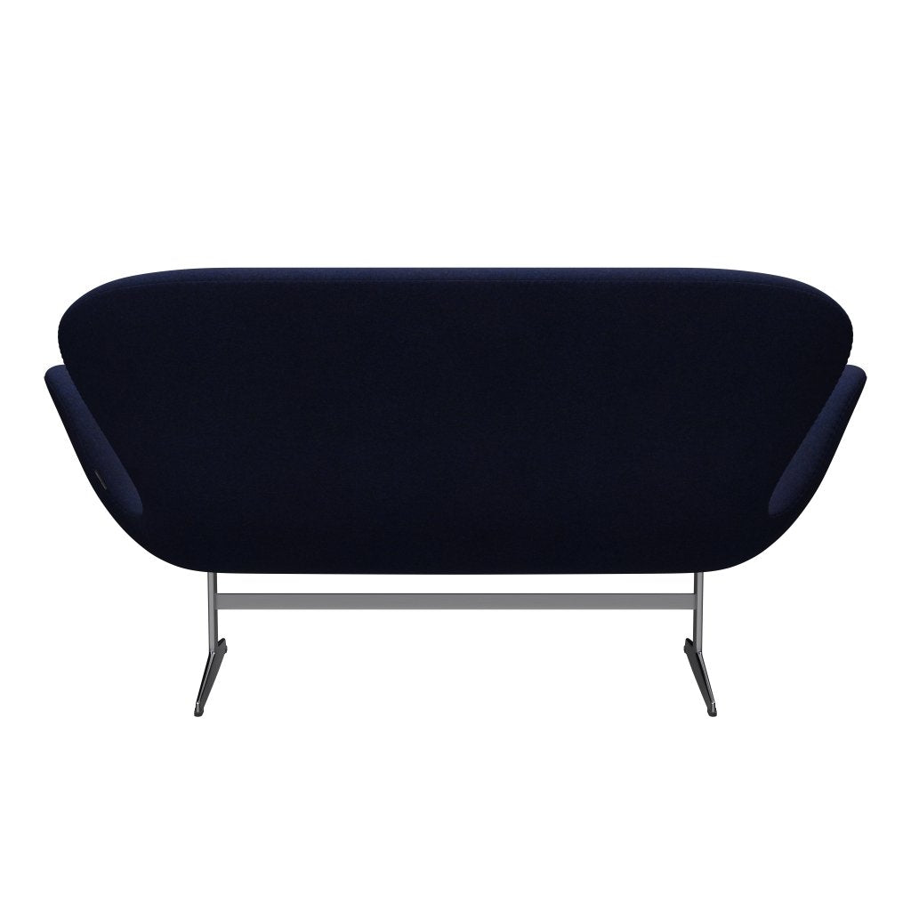 [product_category]-Fritz Hansen Swan Sofa 2 Seater, Satin Brushed Aluminium/Divina Md Midnight Blue-Fritz Hansen-3321-DMD773-SPAL-FRI-4