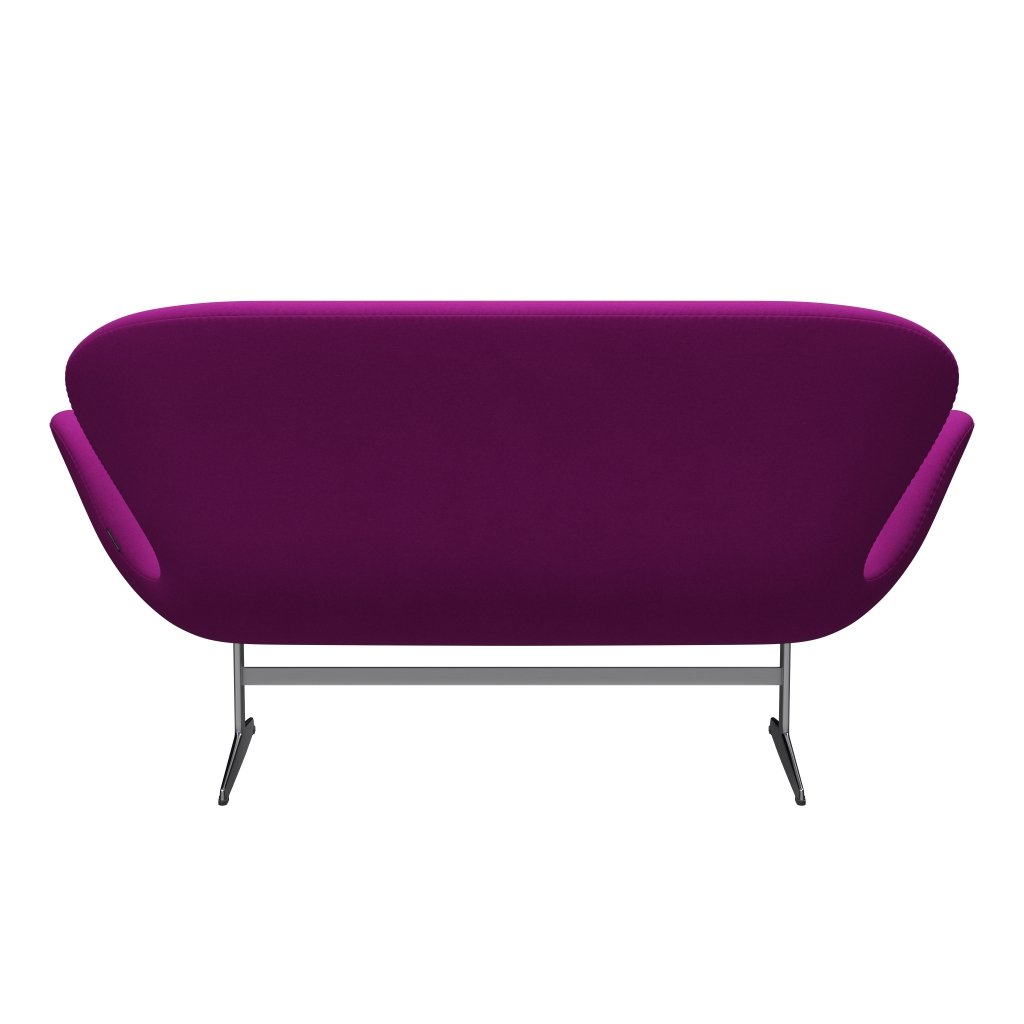 Fritz Hansen Swan Sofa 2 Seater, satén kartáčovaný hliník/divina fialová (666)