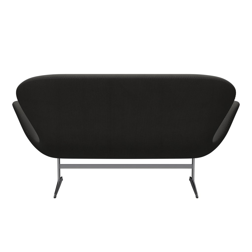 Fritz Hansen Swan Sofa 2 Seater, saténová kartáčovaná hliník/sláva Brown (61060)