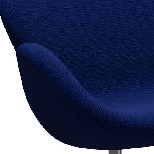 [product_category]-Fritz Hansen Swan Sofa 2 Seater, Satin Brushed Aluminium/Hallingdal Sea Blue-Fritz Hansen-3321-HAL754-SPAL-FRI-7