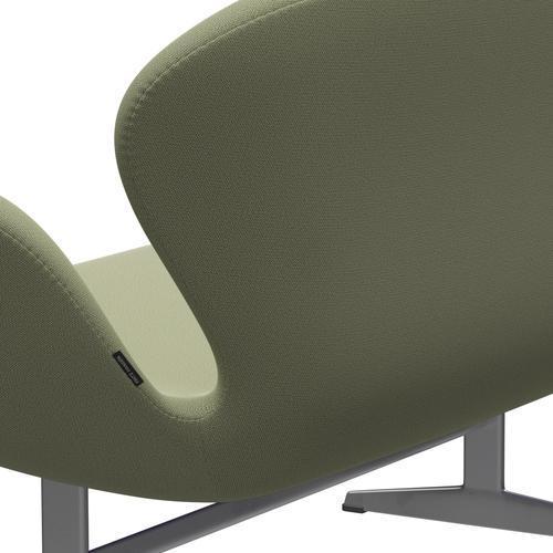 [product_category]-Fritz Hansen Swan Sofa 2 Seater, Silver Grey/Capture Soft Green-Fritz Hansen-3321-CP5101-SGBASE-FRI-5