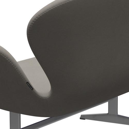 Fritz Hansen Swan Sofa 2 Seater, stříbrná šedá/pohodlí šedá (60003)