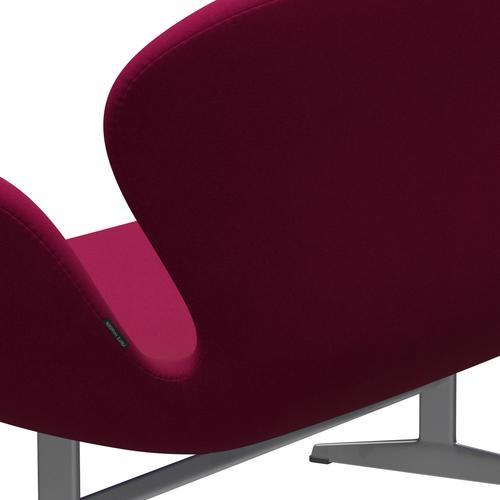 [product_category]-Fritz Hansen Swan Sofa 2 Seater, Silver Grey/Divina Pink Dark-Fritz Hansen-3321-DIV662-SGBASE-FRI-5