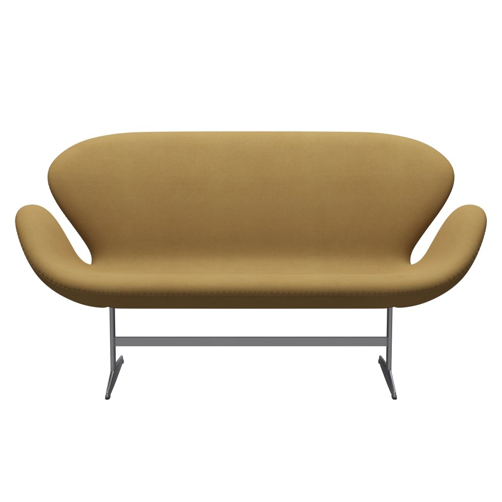 [product_category]-Fritz Hansen Swan Sofa 2 Seater, Silver Grey/Divina Sand Light-Fritz Hansen-3321-DIV236-SGBASE-FRI-1