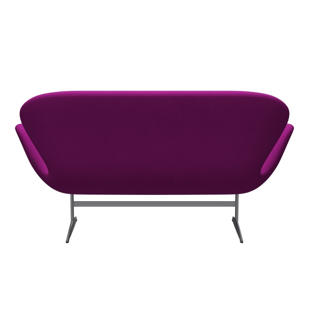 Fritz Hansen Swan Sofa 2 Seater, Silver Grey/Divina Violet (666)