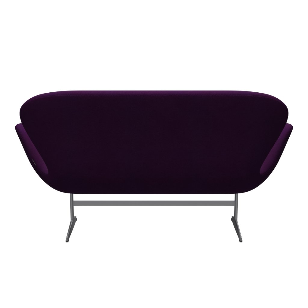 Fritz Hansen Swan Sofa 2 Seater, Silver Grey/Divina Violet (696)