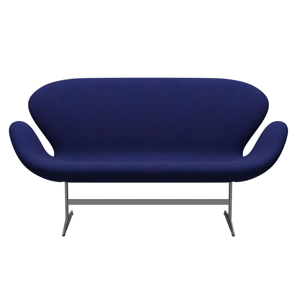 Fritz Hansen Swan Sofa 2 Seater, Silver Grey/Divina Violet Dark (684)