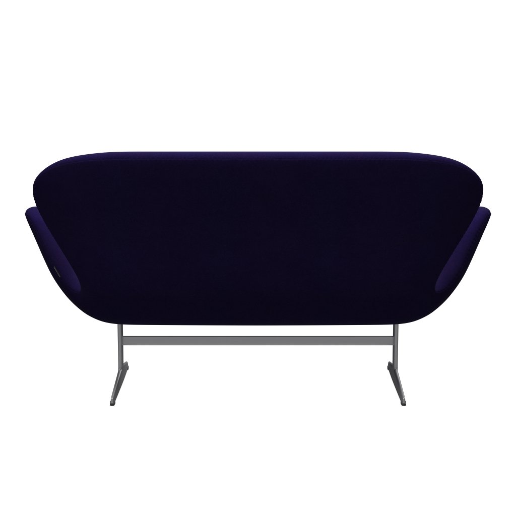 Fritz Hansen Swan Sofa 2 Seater, Silver Grey/Divina Violet Dark (692)