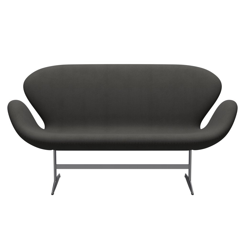 Fritz Hansen Swan Sofa 2 Seater, stříbrná šedá/sláva Brown (61060)