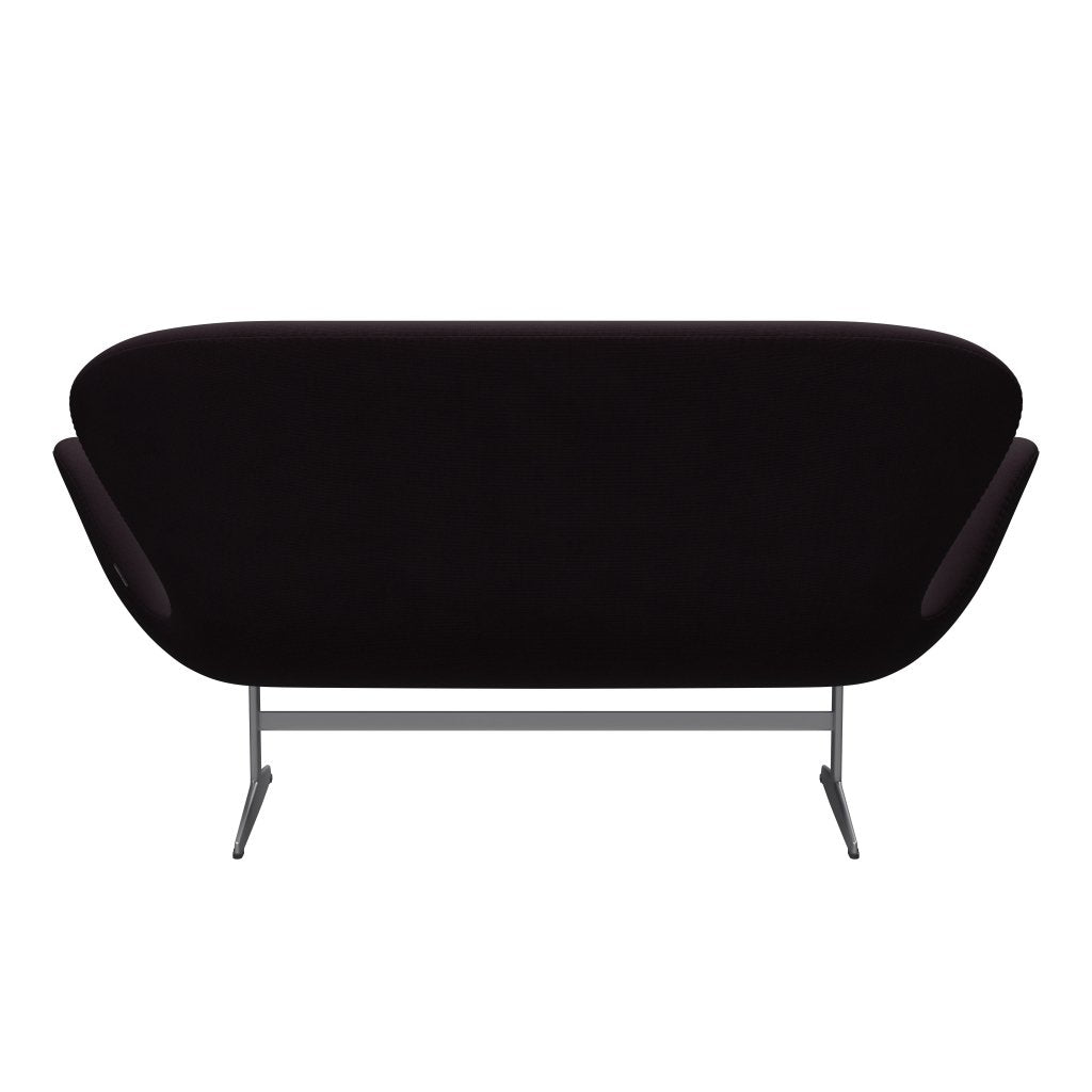 Fritz Hansen Swan Sofa 2 Seater, stříbrná šedá/sláva Brown (61108)