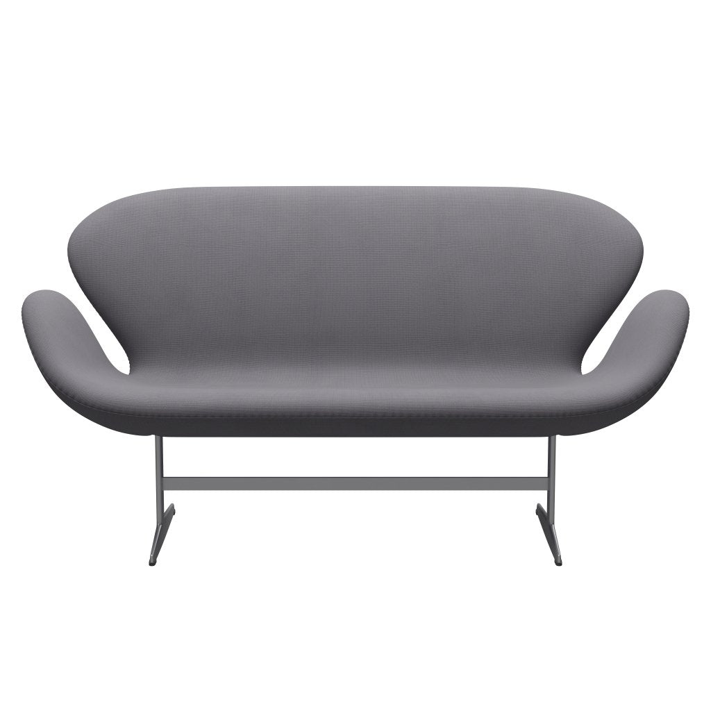 Fritz Hansen Swan Sofa 2 Seater, stříbrná šedá/sláva šedá (60078)