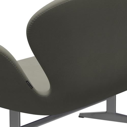 Fritz Hansen Swan Sofa 2 Seater, stříbrná šedá/sláva šedá (61136)