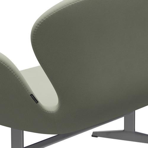 [product_category]-Fritz Hansen Swan Sofa 2 Seater, Silver Grey/Steelcut Turquoise Light-Fritz Hansen-3321-STI935-SGBASE-FRI-5