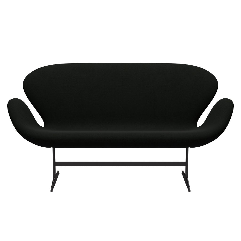 Fritz Hansen Swan Sofa 2 Seater, teplý grafit/Comfort Black (60009)