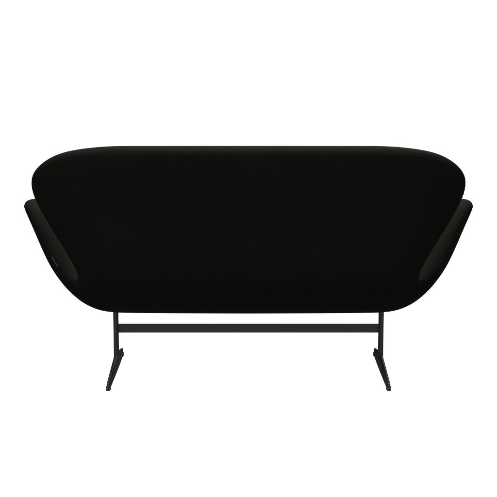 Fritz Hansen Swan Sofa 2 Seater, teplý grafit/pohodlí černá (61013)