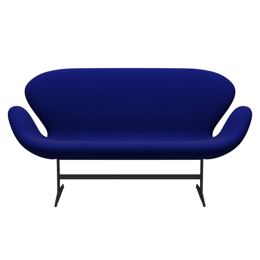 Fritz Hansen Swan Sofa 2 Seater, Warm Graphite/Comfort Blue (66008)